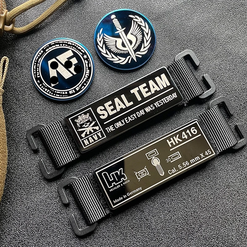 Металлические Нашивки Для Военного Оружия HK416 Navy SEALS TEAM 550W Предостерегающая Опасность Водяная Бомба Основание Черепа DIY Тактические Значки С Крючком